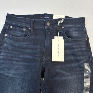 Lucky Brand 411 Athletic Taper Mens 29x32 Dark Wash Advanced Stretch Cool Jeans